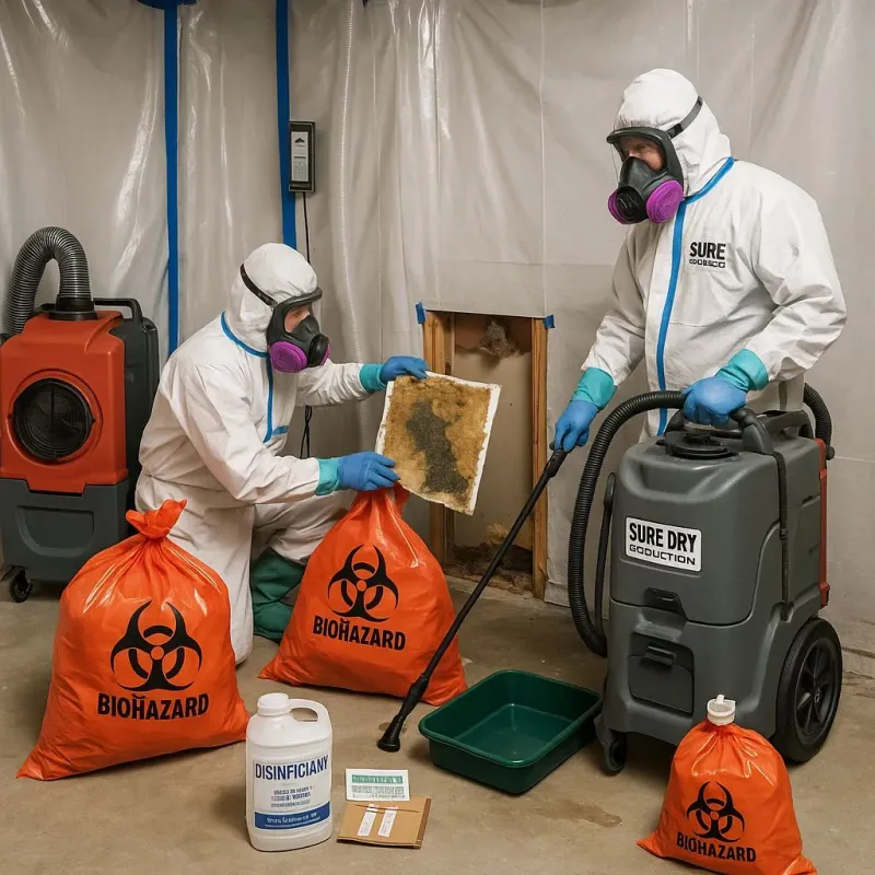 Contaminated Water Handling Protocols process in Hamilton County, IL